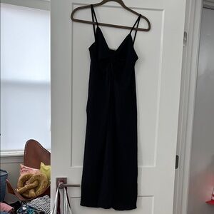 See You Monday Cinch Front Sleeveless Midi Dress